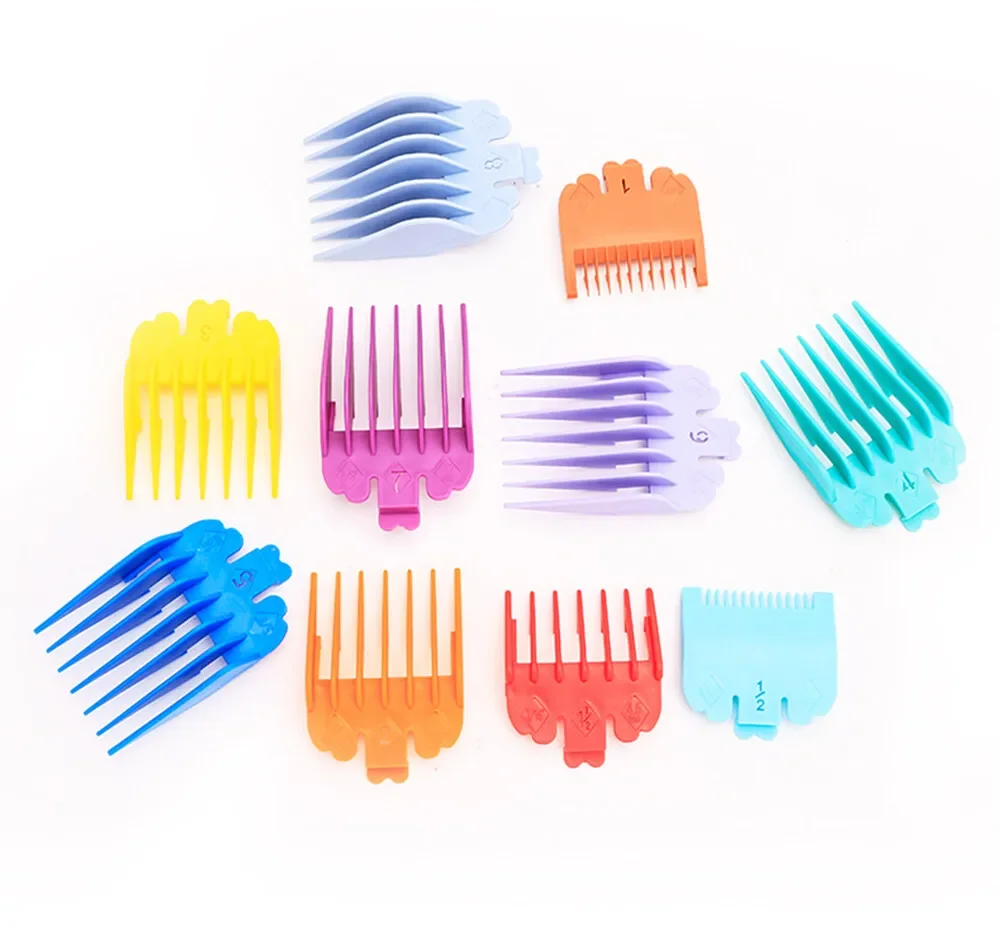 10Pcs Hair Clipper Limit Comb Salon Cutting Guide Replacement Set Professional Electric Hair Trimmer Accessories For Wahl
