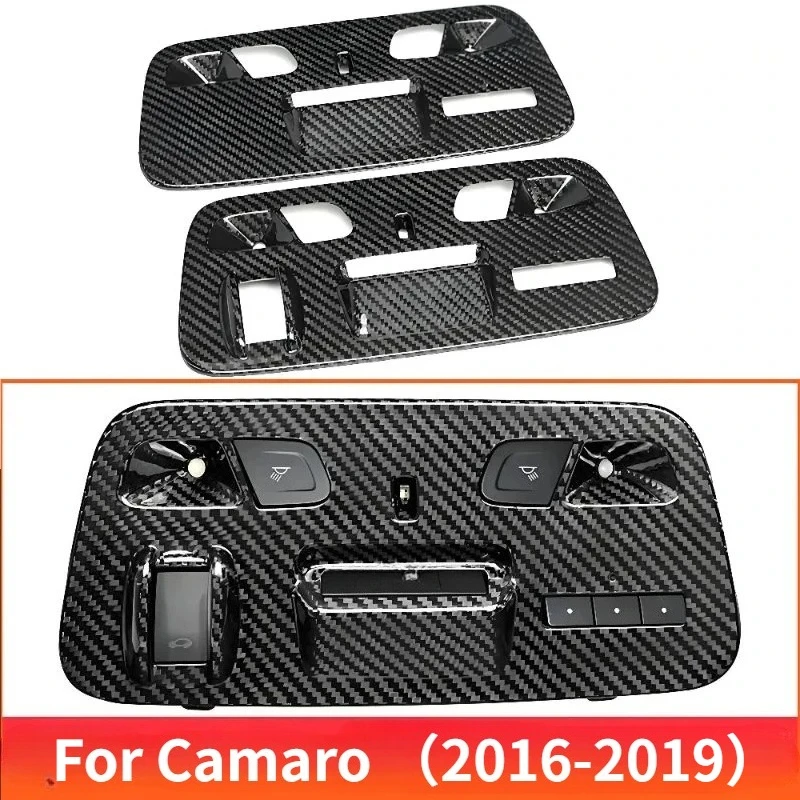 

For Chevrolet Camaro Real Dry Carbon Fiber 16-2019 Interni Tetto Luce Lettura Pannello Telaio Copertura Decorazione Accessories