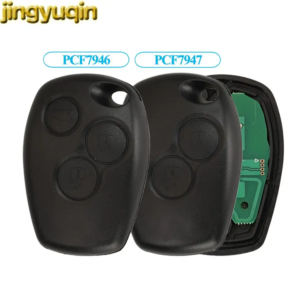 

Jingyuqin Car Key Remote Fob 433mhz PCF7946/7947 For Renault Duster Logan Fluence Clio Master Traffic Kangoo Megane laguna 2/3B