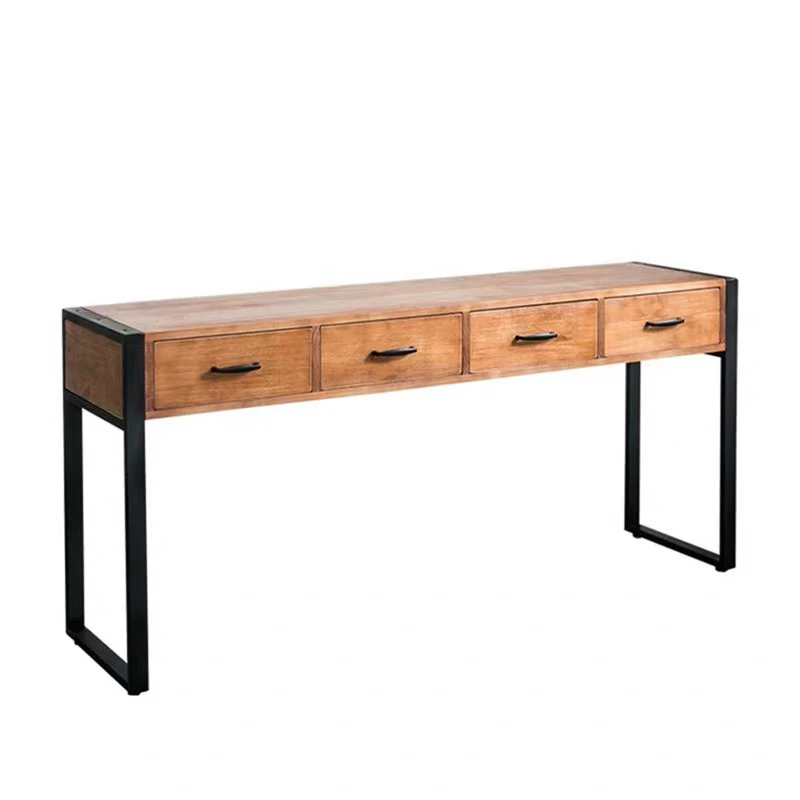 French Vintage Console Table Rustic Design Practical Premium Console Table With Drawers Against The Wall Mesa Furniture