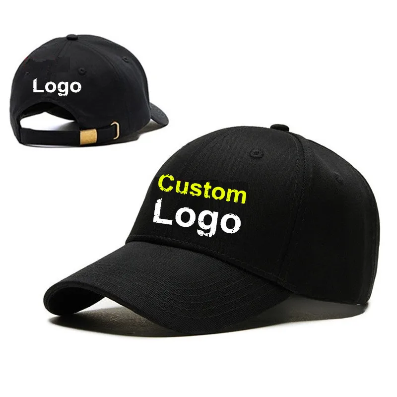 

New unisex solid cotton trucker hat Fitted adjustable sports hat Men Women Custom logo embroidery baseball cap Dad hats