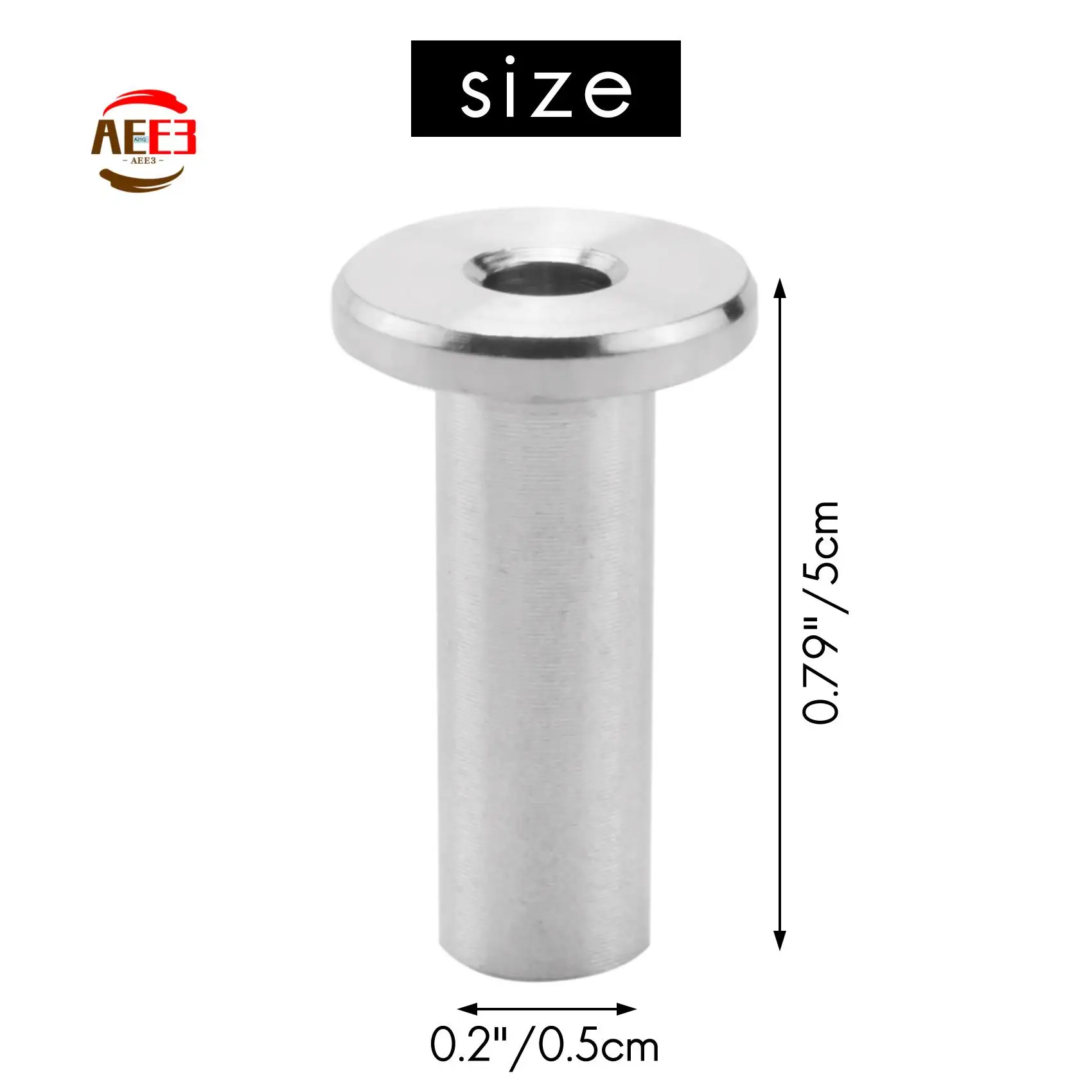 AEE3-Stainless Steel Protector Sleeves For 1/8 Inch Cable Railing, Wood Posts, DIY Balustrade T316 Marine Grade 24 Pack