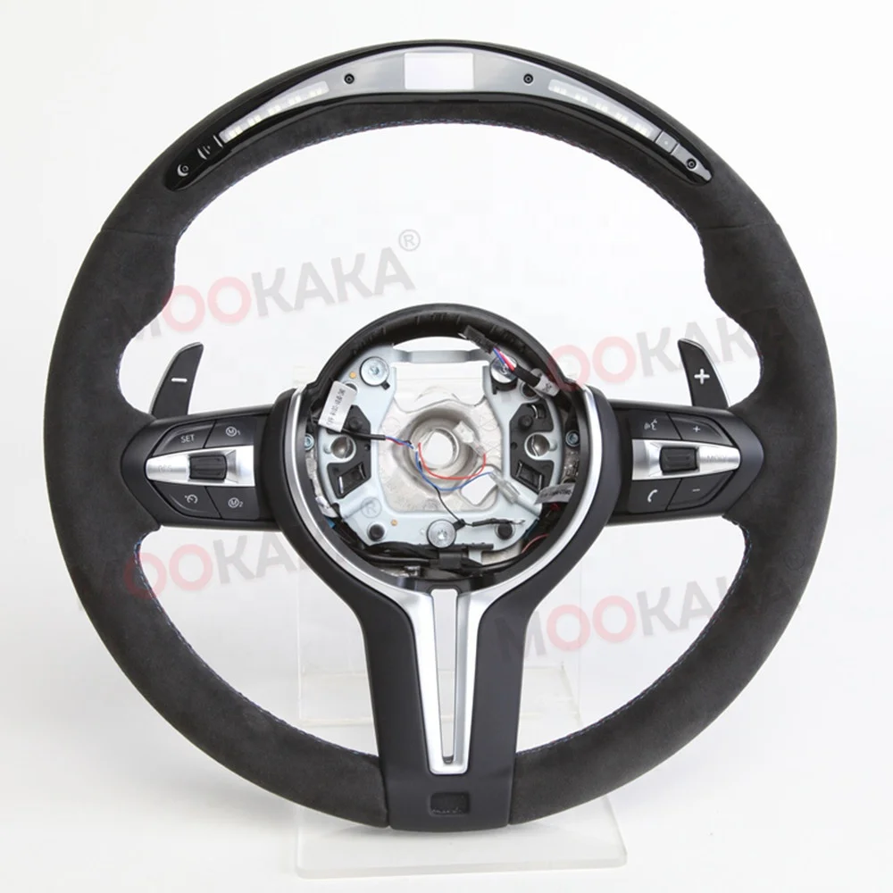 

M Performance Steering Wheel Fit For Bmw F30 F32 F10 F20 X6 X5 X1 X2 X3 X4 M2 M3 M4 M5 M6 Led Carbon Fiber Steering Wheels