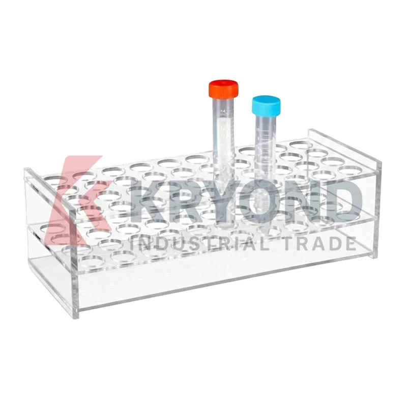Generic Plexiglass Centrifuge Tube Rack 10mL 15mL 40 Holes Transparent Holder Storage Stand Shelf Lab Consumable Product 1PCS