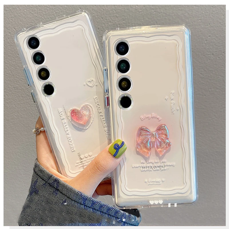 Crystal Stars Love 3d Heart Case For Samsung A13 a23 a14 a34 A54 A12 A52 A72 A32 A22 A42 A33 A53 A73 A51 A71 A31 A21S Back Cover