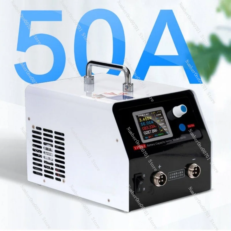 5V50A Battery Capacity Tester Lithium Charging Discharging Aging Monitor Cell Balancer Power Analyzer 110V US