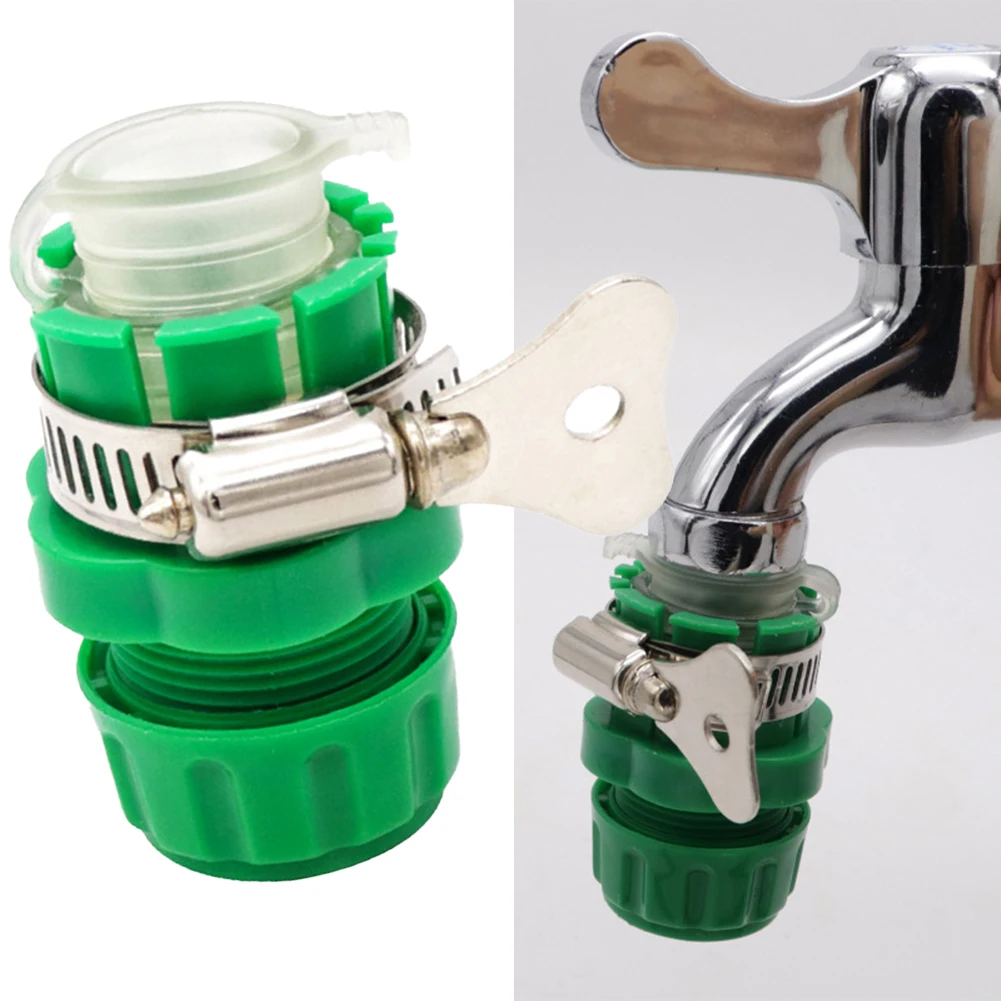 Faucet Adapter Water Hose Connector ABS Bubbler Function For Garden Watering Quick Connectors Rubber Versatile