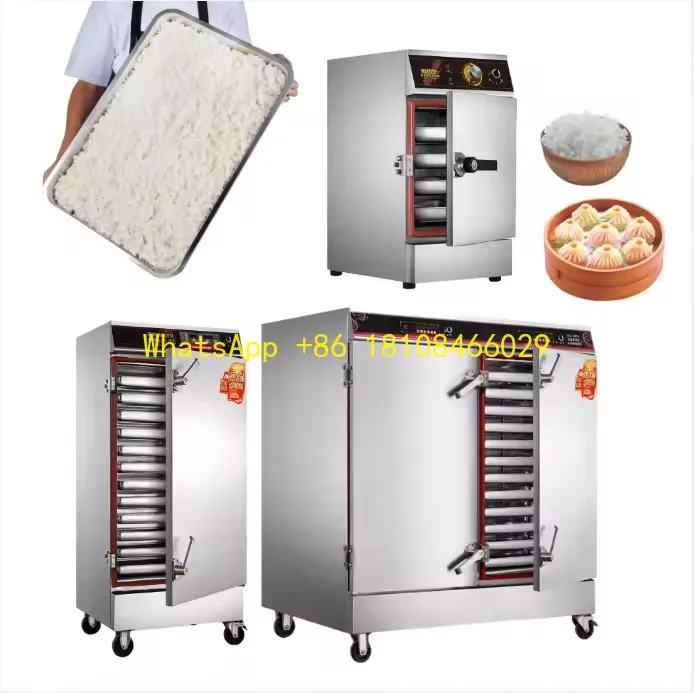 

Steamers Large Stainless Steel Rice Steamer Commercial Rice Meat Dumpling Steaming Cabinet Industrial Electric Gas Food