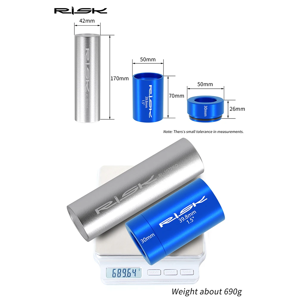 

RISK велосипедная передняя вилка, инструмент для установки короны, практичная гарнитура для горного велосипеда, инструмент для прессования, противоскользящие принадлежности для ремонта