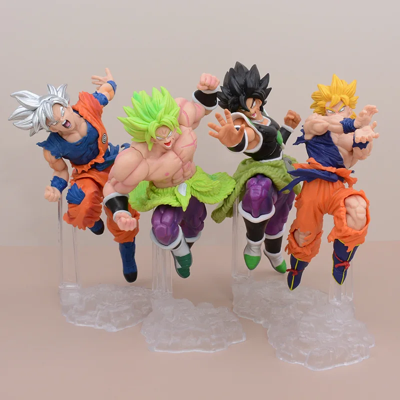 Dragon Ball Handmade Model Dragon Ball Shock Wave Super Saiyan Silver Hair Sun Wukong Brolli Anime Accessories