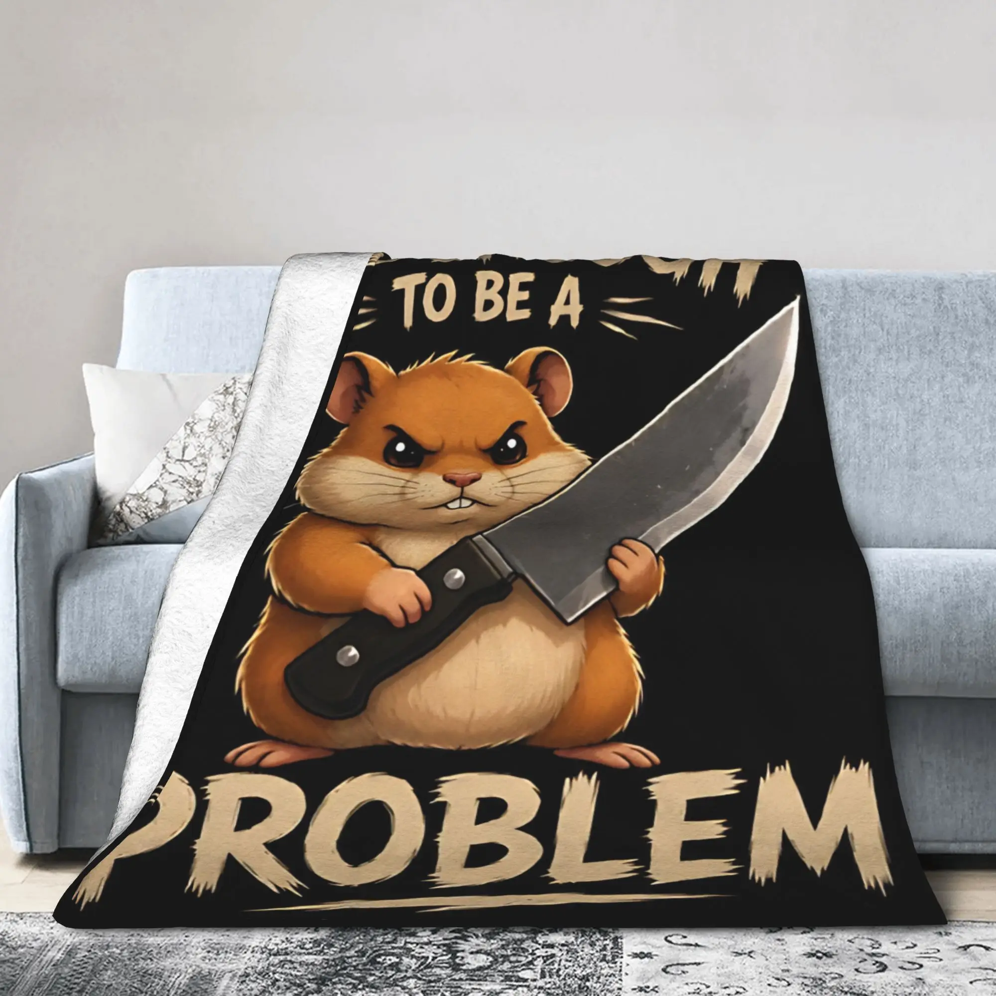 Tall Enough To Be A Problem Blanket Fleece Decoration  Multi-function Ultra-Soft Throw Blankets for Bedding Couch Rug Piece