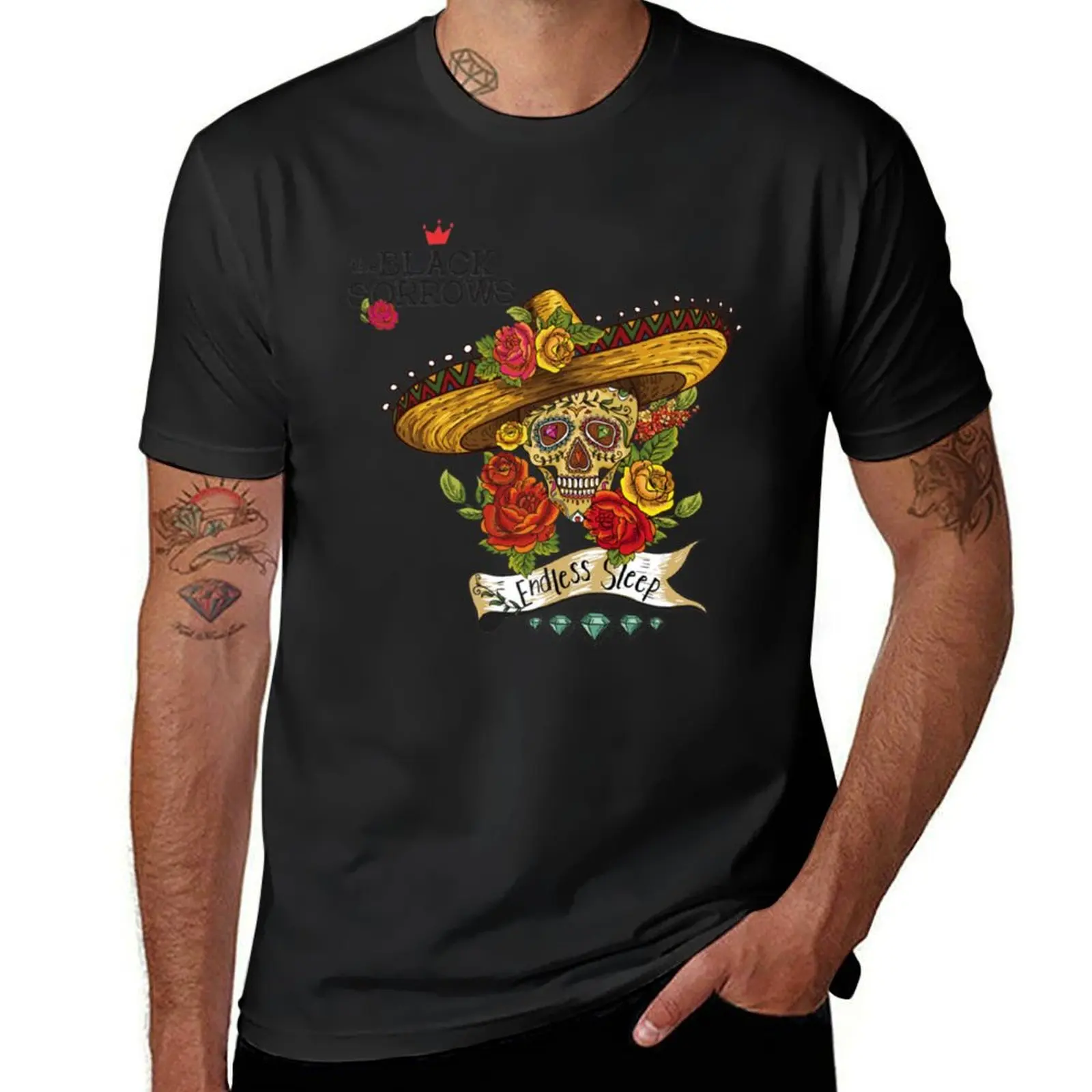 

The Black Sorrows Band T-Shirt summer clothes Blouse animal prinfor boys plain mens white t shirts