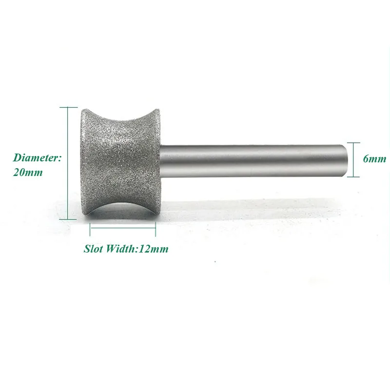 Diamond pit wheel grinding head Ring,bracelet,round bead, polishing and grinding head Jade glass edging tool with curved edges
