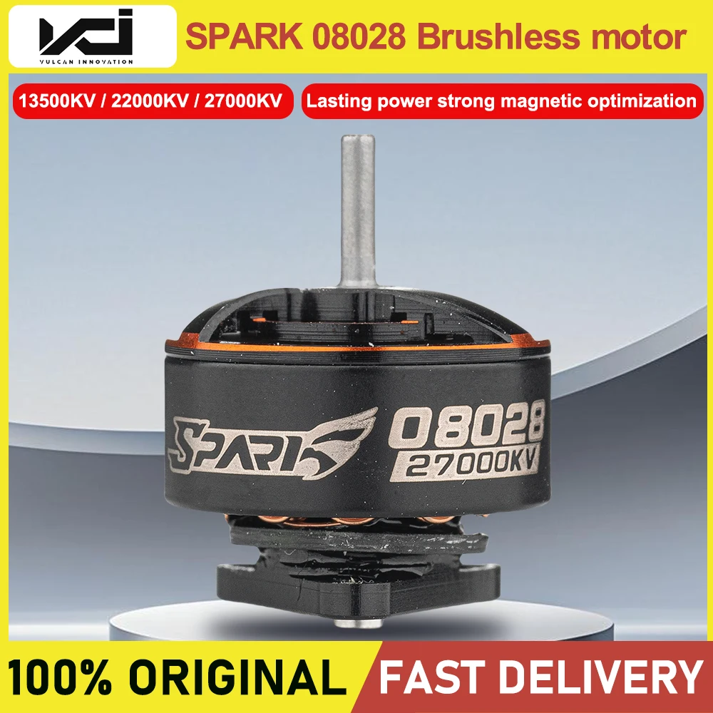 VCI SPARK 08028 27000KV Brushless Motor, Low Resistance, Excellent Heat Dissipation, RC Drone Parts