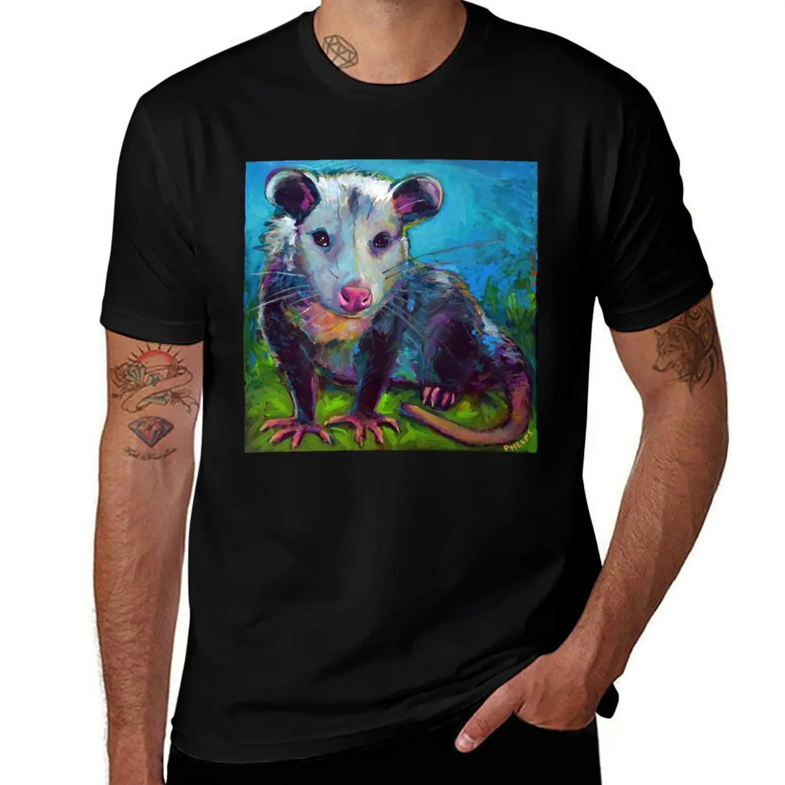 Beethoven the OPOSSUM by Robert Phelps T-Shirt Big Size Short Sleeve Casual Top