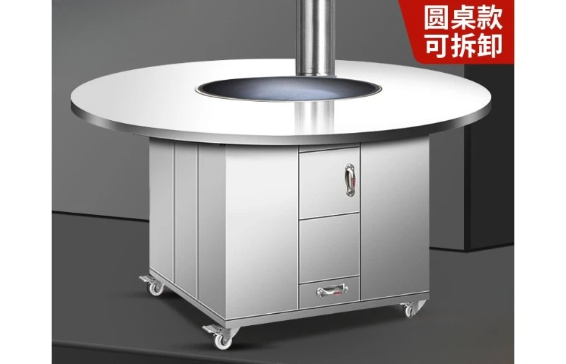 

Household thickened 304 stainless steel firewood stove firewood stove indoor outdoor soil stove soil large iron pot