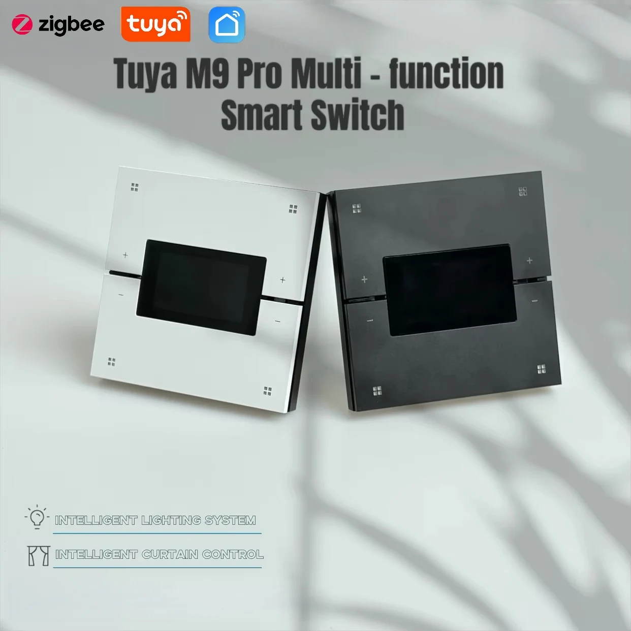 Bestseller Tuya M9 Pro Zigbee3.0 Switch | Scene Dimming & Curtain/Air Ctrl | APP Remote | Voice Assist | Smart Home Multi-Panel