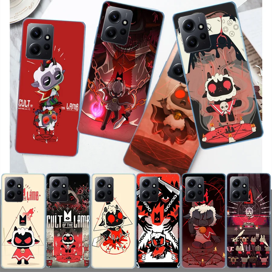 Game C-Cult Of The Lamb Cover Case For Xiaomi Redmi Note 12S 12 11 Pro Plus 11T 11S 10 5G 10S 9 9T 9S 8 8T 7 5A Pro TPU Phone Cl