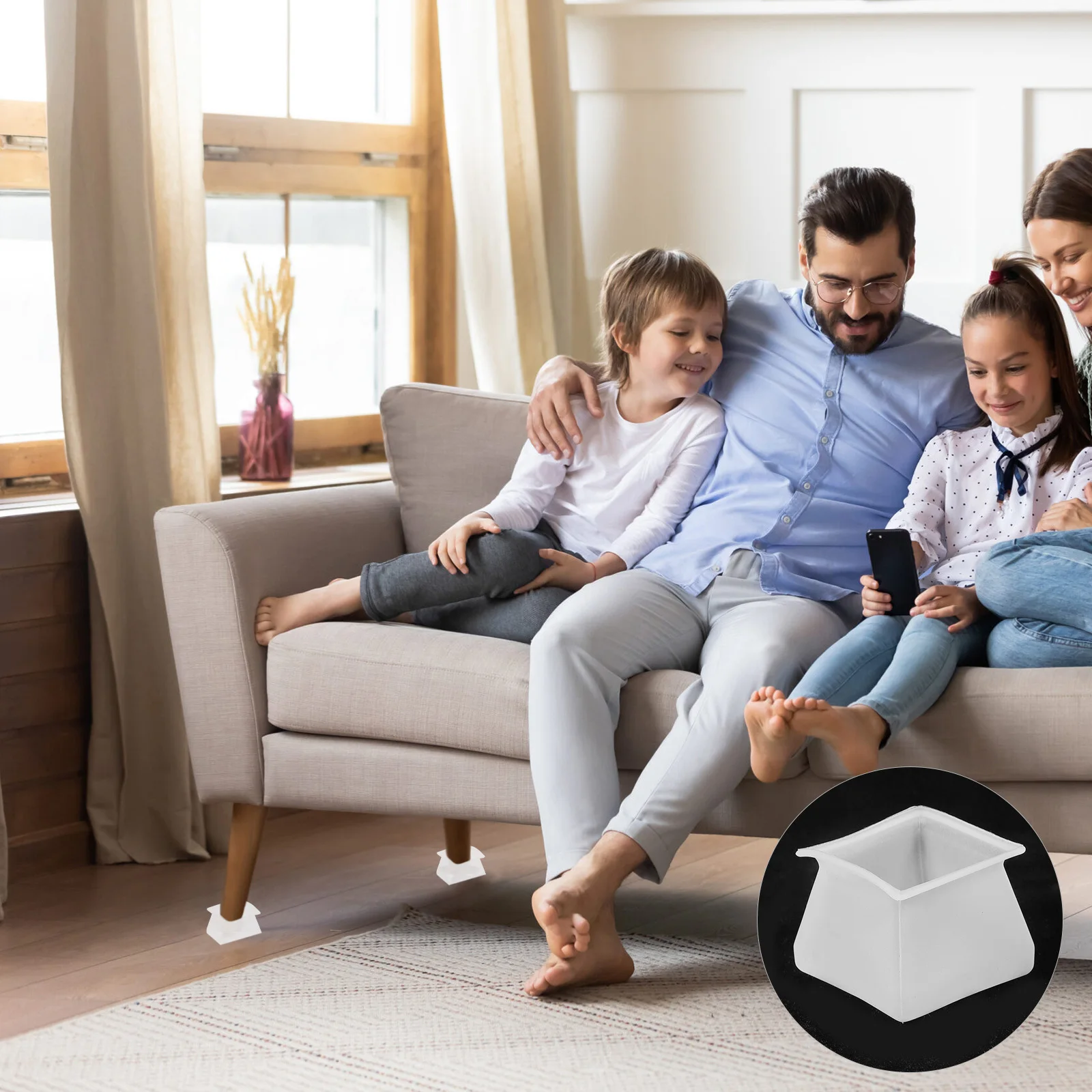 32pcs Silicone Table Leg Protective Case Non-Slip Chair Legs Pad For Hardwood Tile Floors Furniture Protectors Furniture Leg