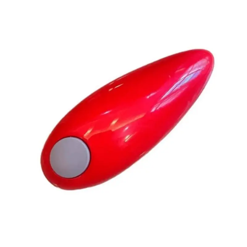 AB02 Cans Opener Electric Battery Operated One Touch Smooth Edges For All Kinds Of Jars Tin Openers Red