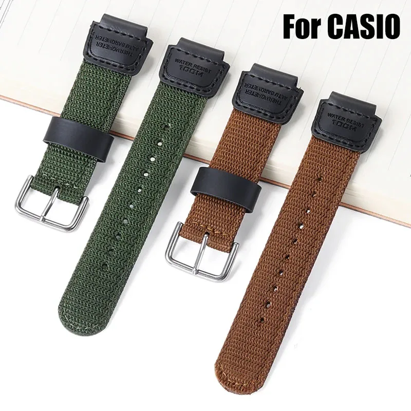 18mm Nylon Watch Band for Casio AE-1200 1300 AE-1000W F91W F84 AEQ-110W SGW-300H 400H 500H 800H 216H 735H W-215 MRW-200H Strap