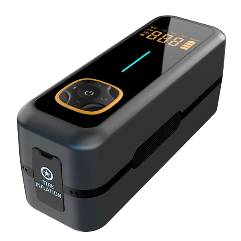 

AT19-Digital Air Pump USB-C Rechargeable Waterproof Suitable For Car Tires Bicycles And Sports Equipment