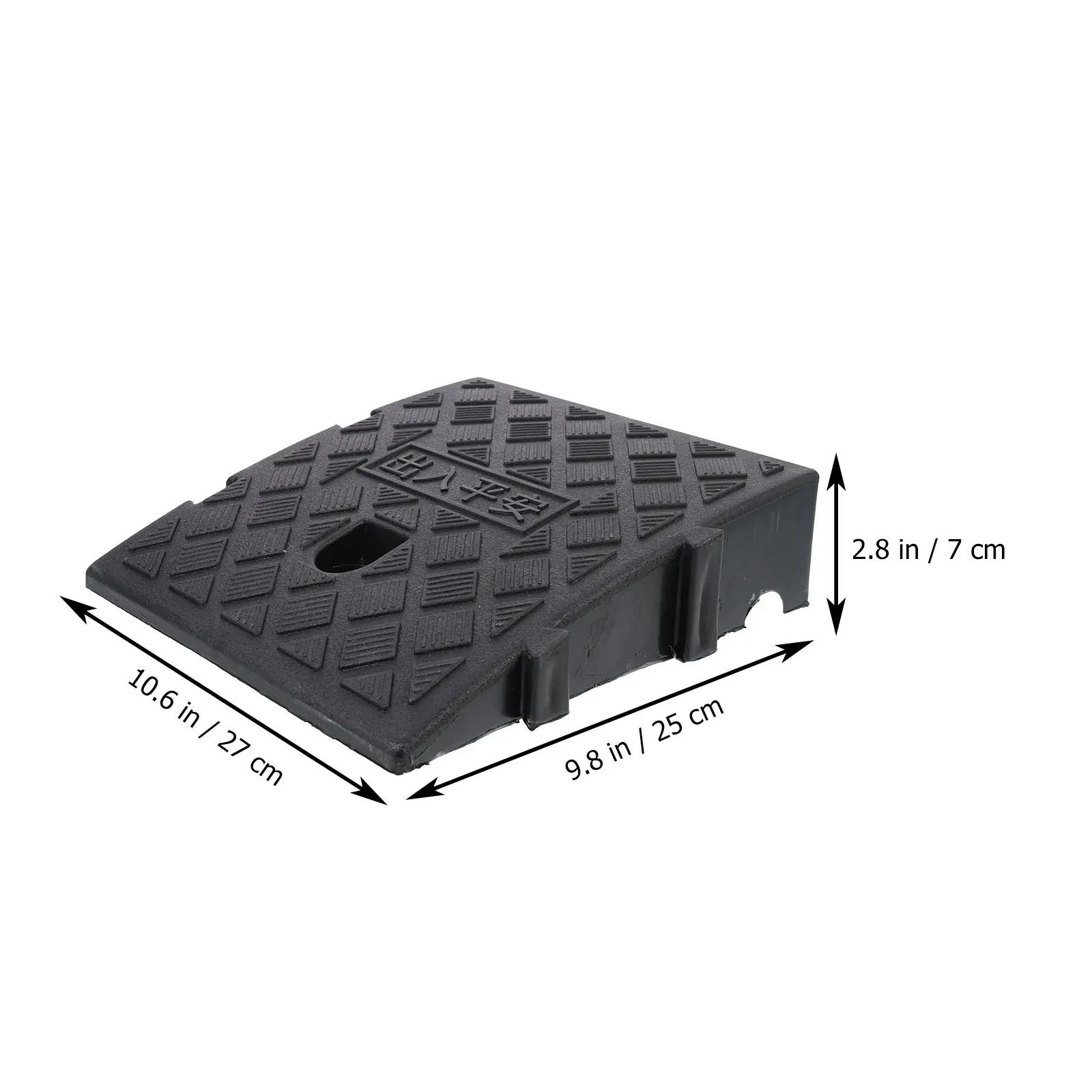 

2pcs Plastic Mat Heavy Duty Slope Ramp Pad Outdoor Use Durable Lightweight Wear-Resistant Garage Curb Loading Dock Wheelchair