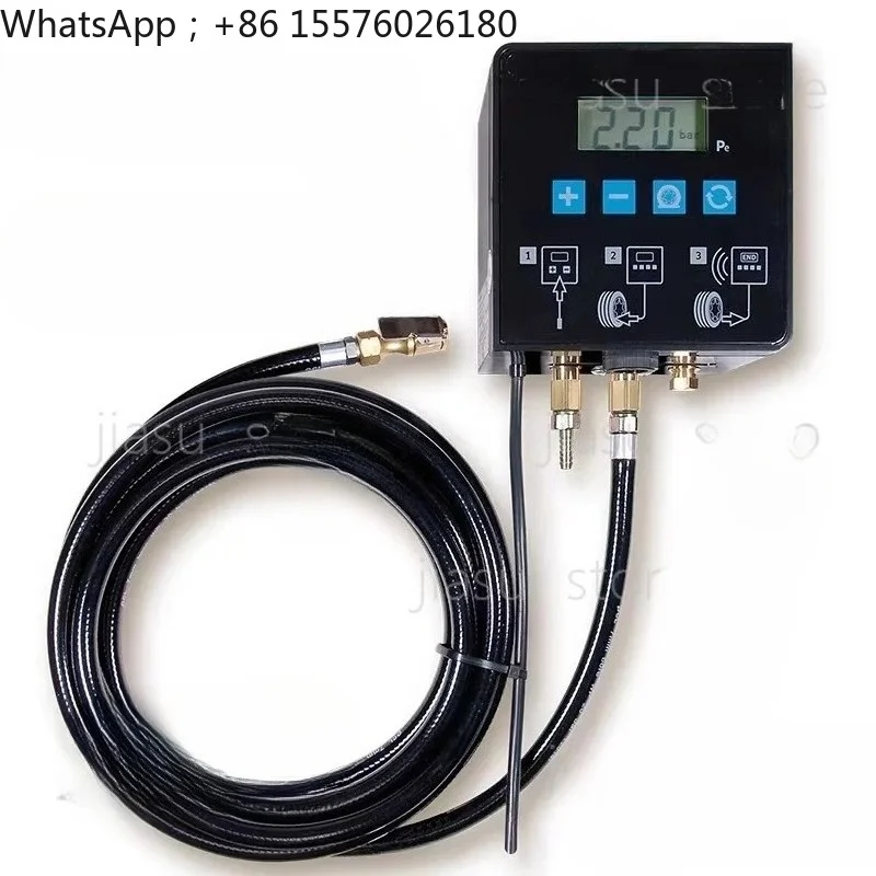 High Precision Digital Wall Mount Tire Inflator Auto Inflation Air Pump 0-15bar/220PSI For Car Motorcycle Bicycle