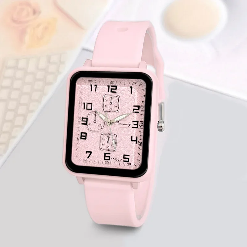 Women\'s Square Watches Minimalist Luxury Ladies Silicone Wristwatches Casual Female Quartz Relojes Para Mujer Dropshipping