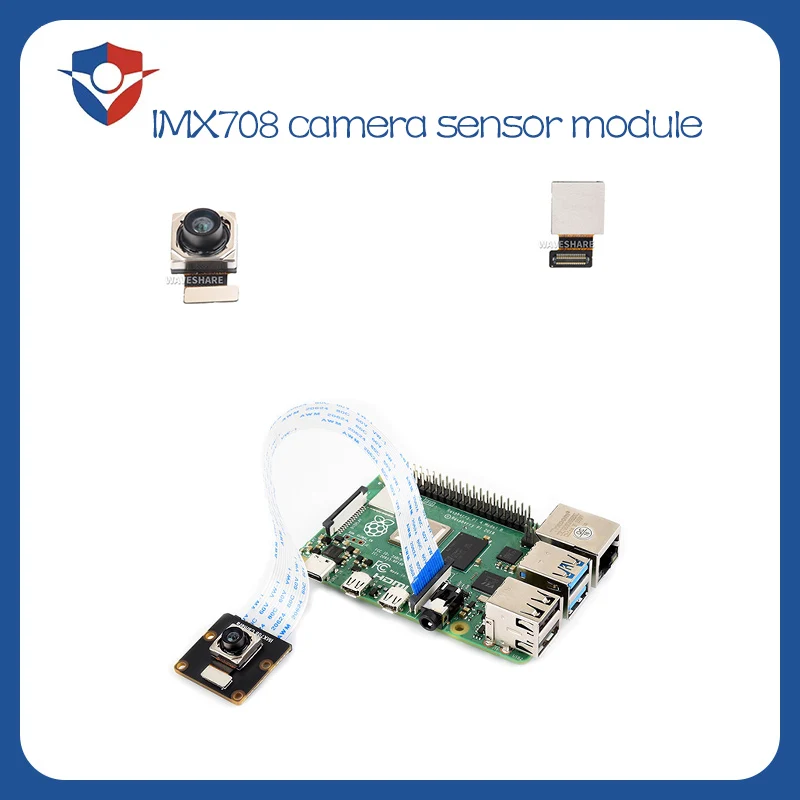 IMX708-120 Camera Sensor Module, 120° FOV, Supports Autofocus, Compatible With The Raspberry Pi Camera Module 3 Baseboard