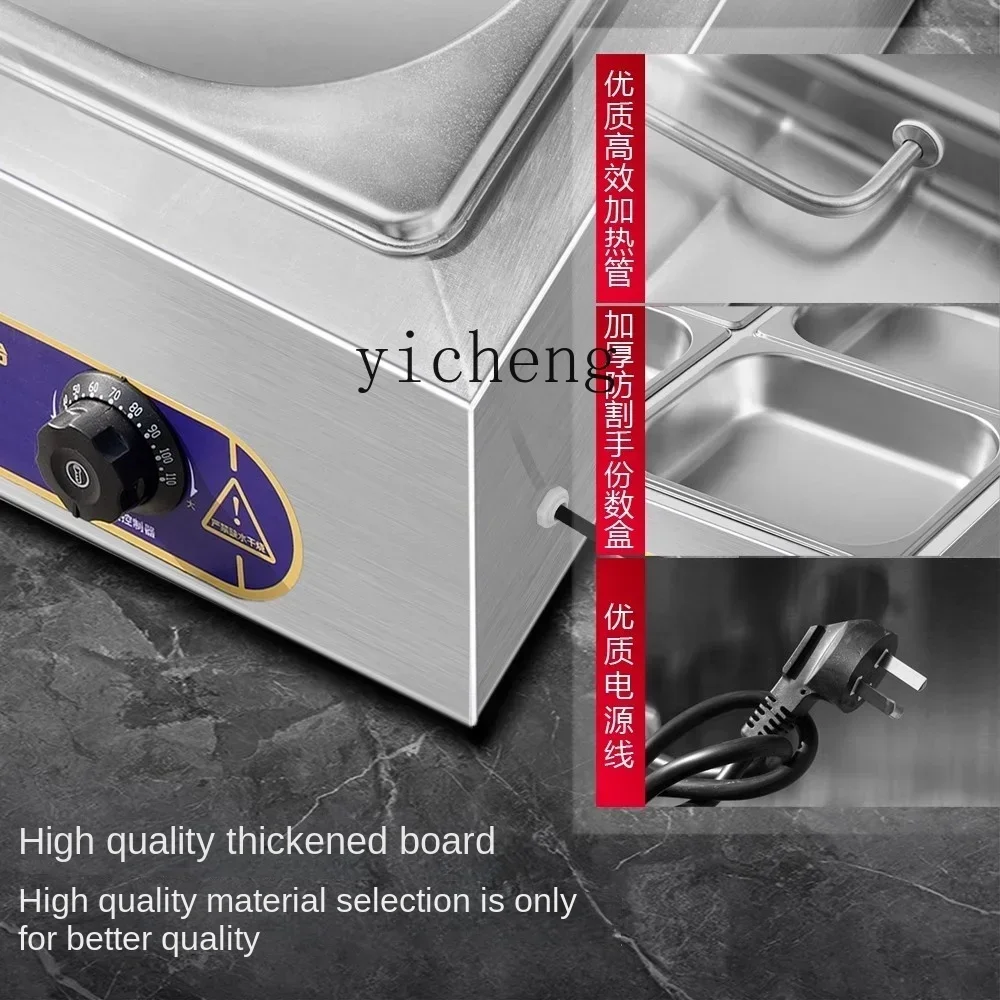 Insulation Plate Commercial Heating Stainless Steel Insulated Small Bowl Dish Table Steaming Table