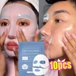 1/3/5/10PCS Bio Collageen Gezichtsmasker Anti Rimpel Vervagen Gezicht Fijne Lijn Lift Stevige Huid Anti-aging Fleuren Huidverzorging Koreaanse Cosmetica