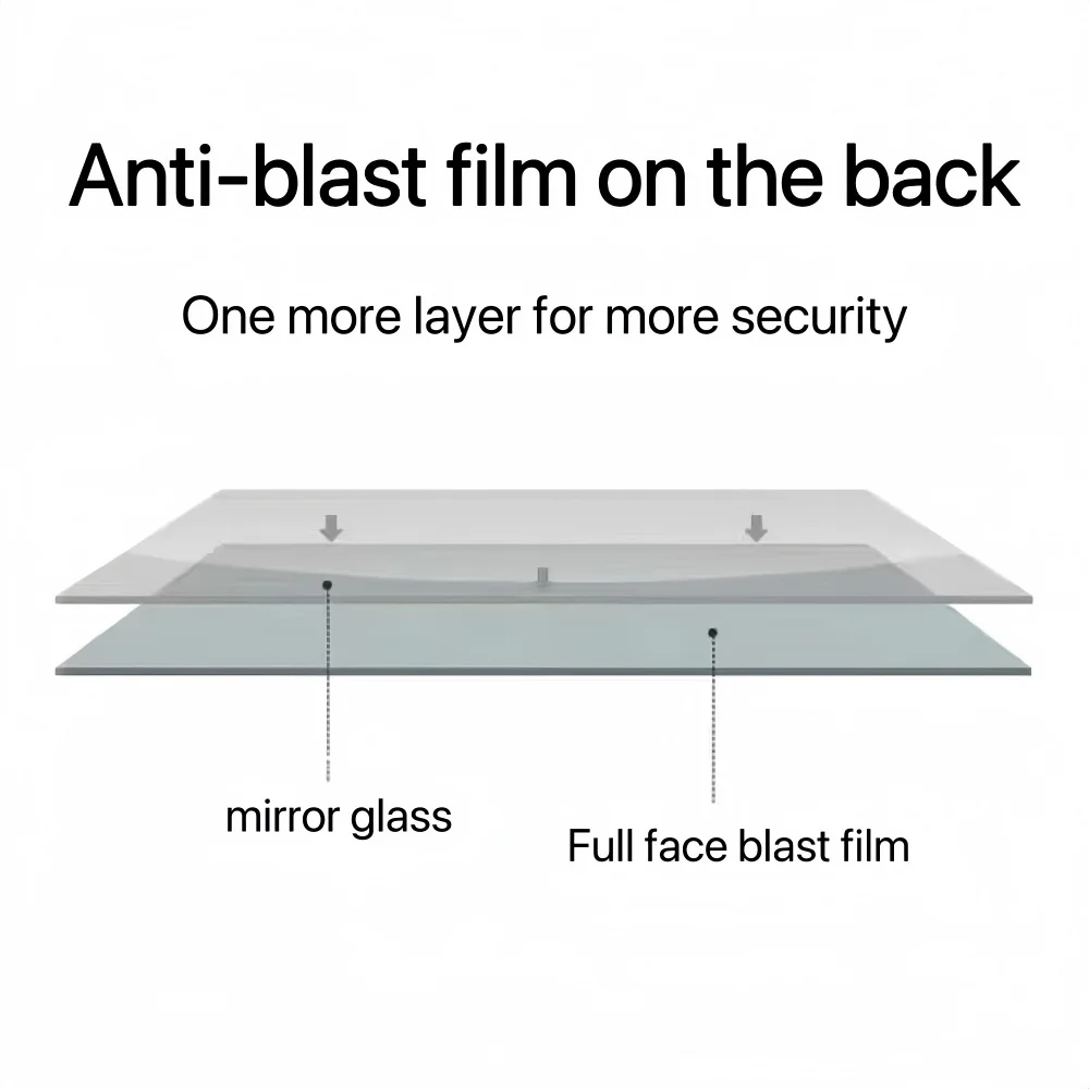 욕실 세면대 거울, 욕실 안개 방지 방수용 벽걸이 거울