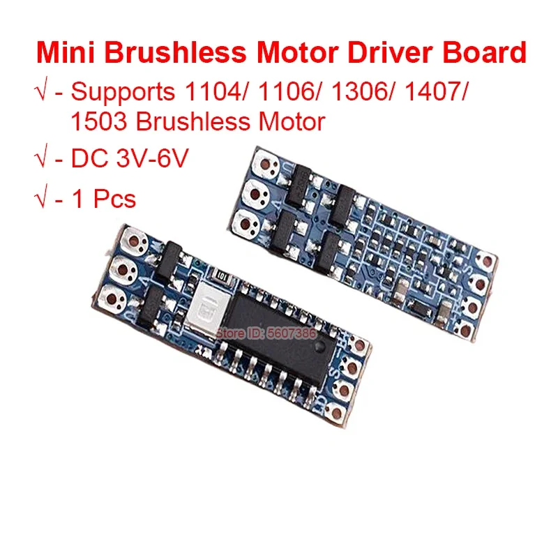 1PCS 1S DC 3V-6V 3.7V 4A Mini BLDC Brushless Motor Driver Board Electric Regulator Drive regulation For Brushless Motor RC Drone