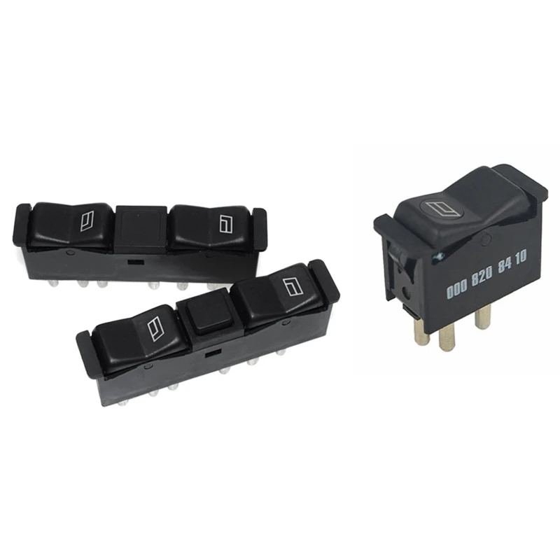 

3PCS Automotive Electric Window Switch For Mercedes-Benz With 6 Pins For Mercedes Benz Power Window Switch Door Panels-T45C