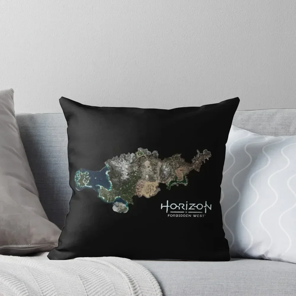 Horizon Forbidden West Map Throw Pillow pillow cover luxury bed pillows Pillow Cases Decorative case