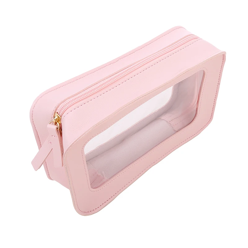 Transparent PVC Cosmetic Bag For Women Waterproof Clear Makeup Bags Beauty Case Make Up Organizer Storage Bath Toiletry Wash Bag