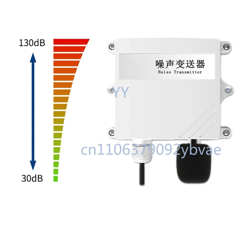 

Environmental Noise Online Meter Noise Sensor Transmitter Decibel Detector 30-120DB Sound Level Tester RS485 4-20mA 0-5V 0-10V