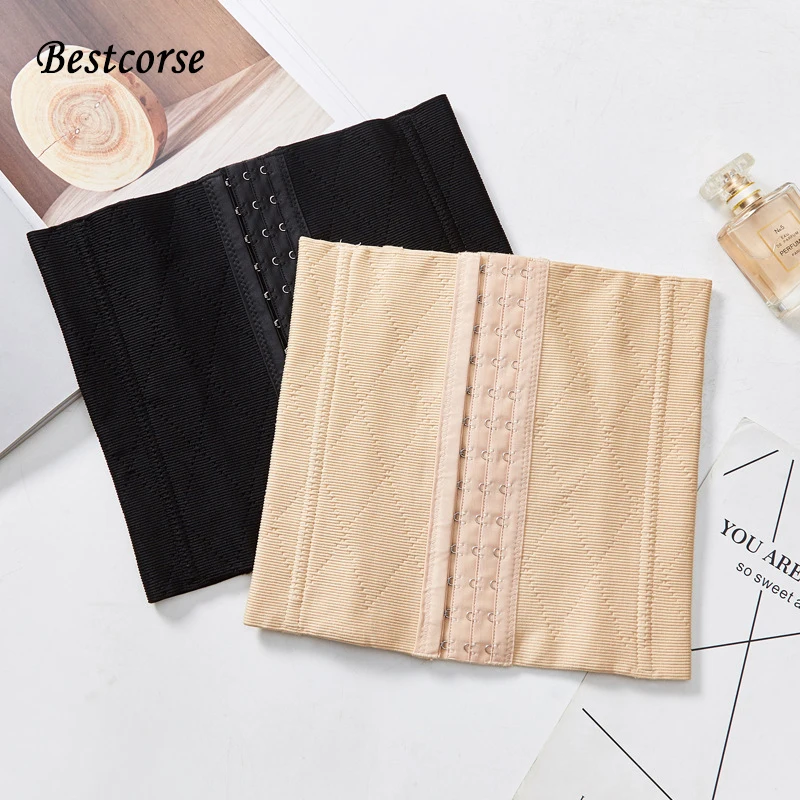 

XS 4XL Corset Waist Trainer Girdle With Steel Boned For Women Postpartum Slim Waist Tummy Body Shaper Slimming Belt Back Support
