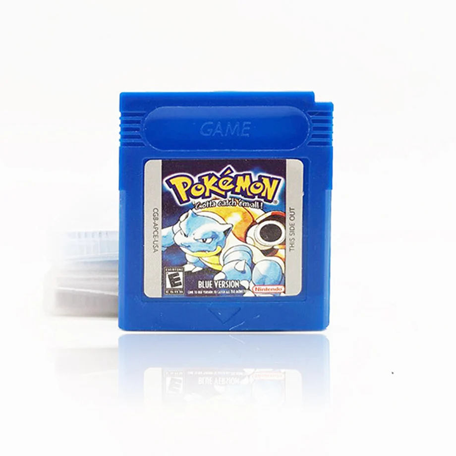 Pokemon Series English Version 16 Bit GBC Game Cassette Classic Red Green Crystal Silver for GBC Video Game Cartridge Console