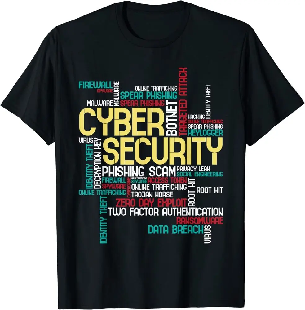 Cyber Security, Hacker IT Analyst Computer Programmer T-Shirt Anime Graphic T-shirts For Men Clothing Women Short Sleeve Tees