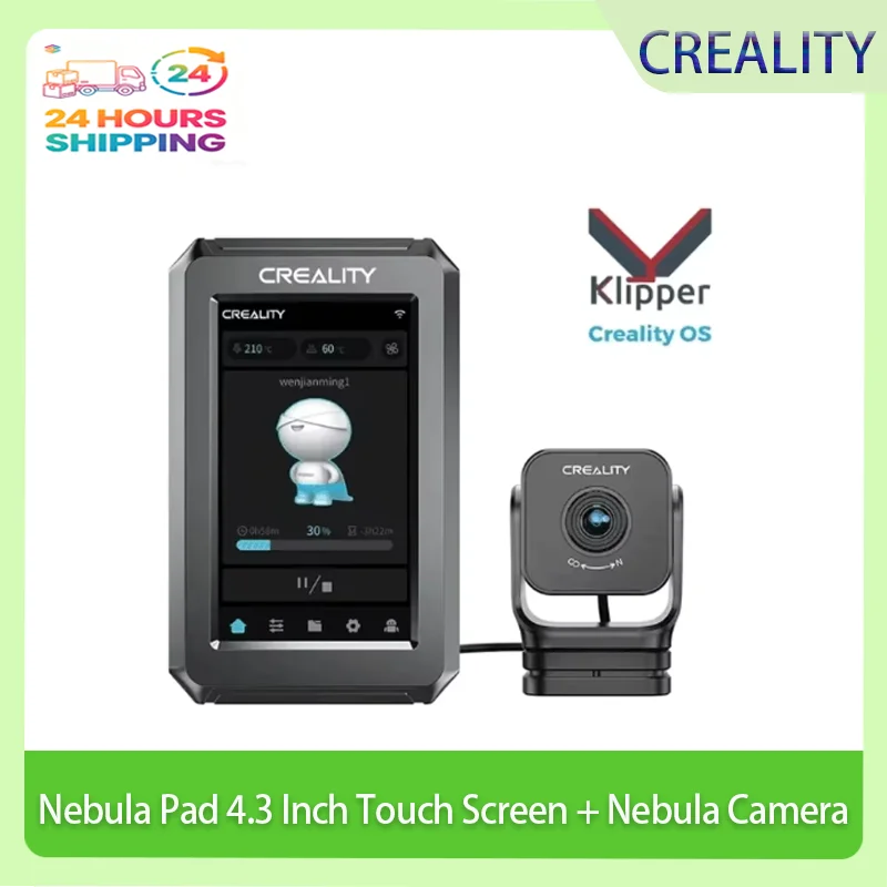 

Creality Nebula Pad 4.3 Inch Touch Screen + Nebula Camera with High-Speed Printing for Ender 3 /Ender-3 Pro/ Ender-3 V2 / NEO