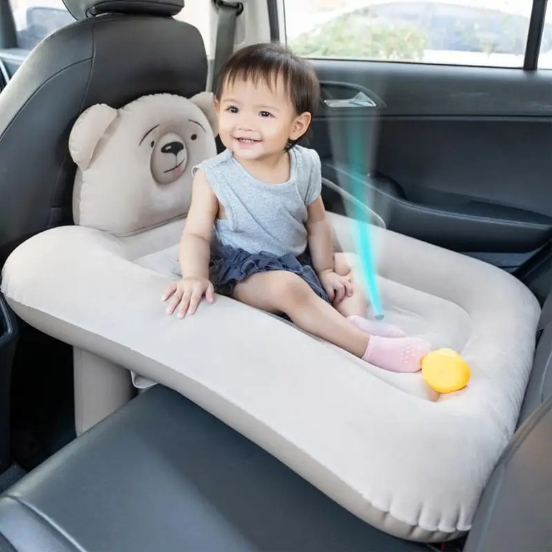 Inflatable Toddler Travel Bed For Airplane Inflatable Travel Car Bed Portable Toddler Travel Plane Bed Sleeping Pad For Car