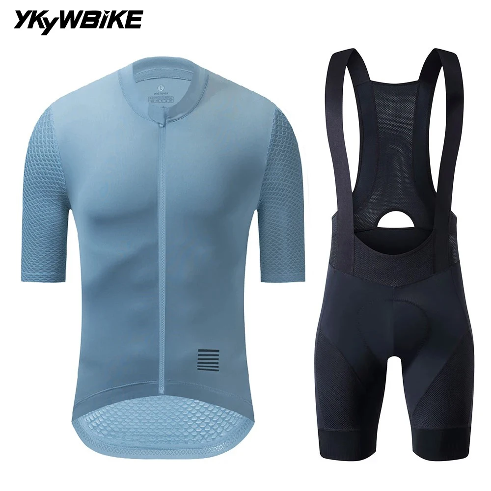 Ykyw Männer Radfahren Kurzarm Trikot Kleidung Set Sommer atmungsaktiv MTB Radsport Träger hose Fahrrad hose Kit Fahrrad anzug Maillot – Detail 9