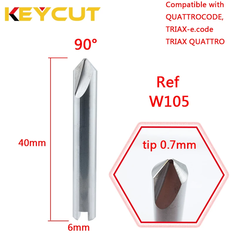 

SILCA TRIAX PRO Cutter W105 TRIAX-E.CODE Cutter W105 QUATTROCODE Cutter W105 Fits ABUS CISA KABA Key Blanks Aftermarket