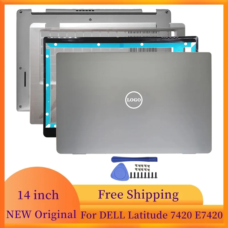 

Laptop LCD Back Cover/Front Bezel/Palmrest/Bottom Case For Dell Latitude 7420 E7420 Laptops Silver 0H2FY0 0H24WG 0D8WRM 0P92R1