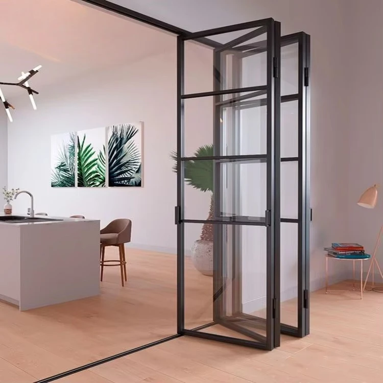 Interior Doors Bi-Fold Doors Excellent Quality Safe Interior Slim Frame Folding Bifold Door