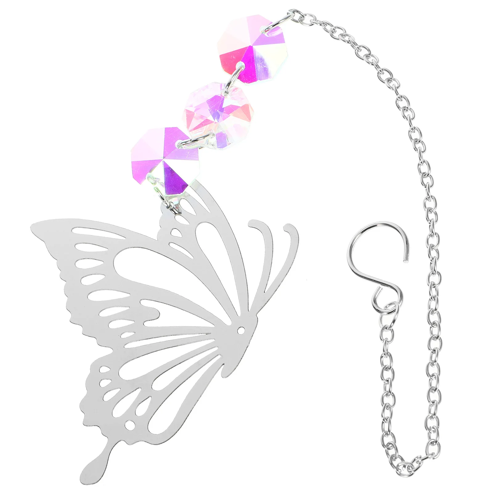 

Butterfly Crystal Sun Catcher Pendant Delicate Hanging Ornament Window Garden Decor Rainbow Light Catchers Crystal Gifts