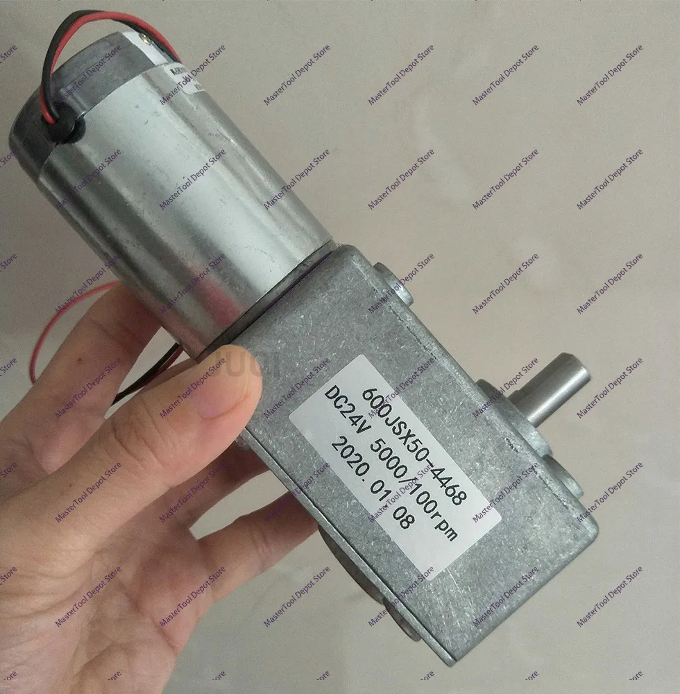 600JSX-4468 7144 Квадратный турбинный червячный редуктор с самоблокировкой, двигатель 12В/24В, высокий крутящий момент, скорость 1/5/10/15/30/60/100 об/мин, одинарный вал