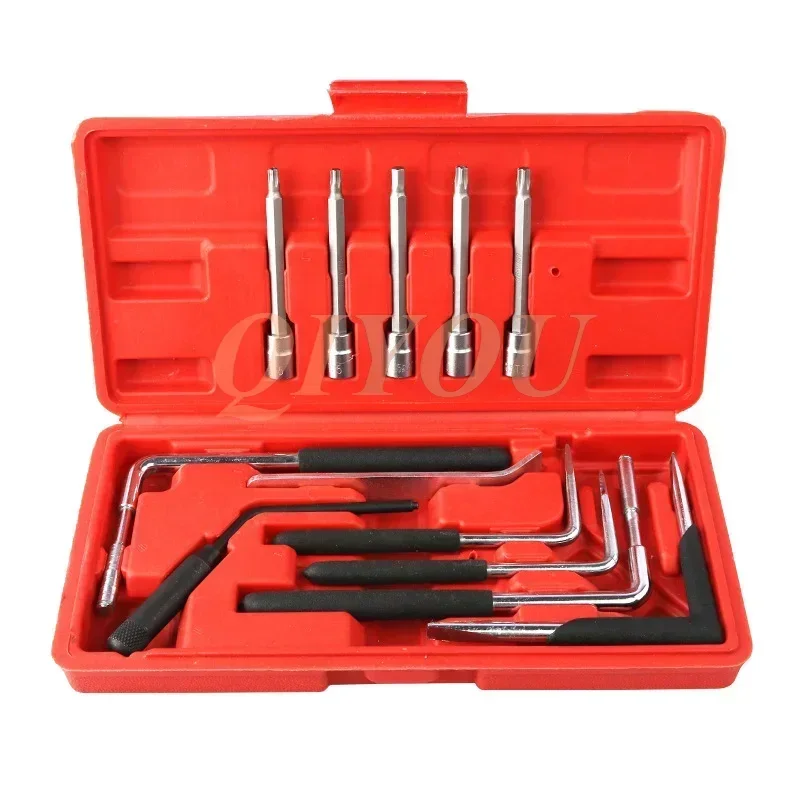 

12pcs Car Air Bag Removal Tool Air Bag Remover T30 T25 Wrench Torx Trim Car Garage Tool Set with Carrying Case for SRS System